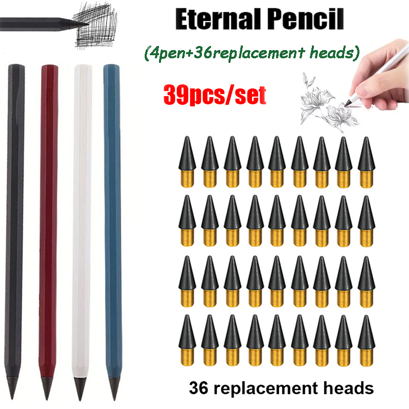 Writing Tools - مجموعة أقلام رصاص معدنية إبداعية 39