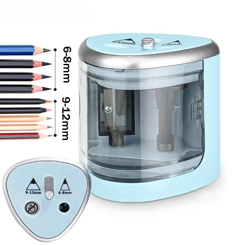 Electric Pencil Sharpener Usb - مبراة أقلام كهربائية محسنة بفتحتين -