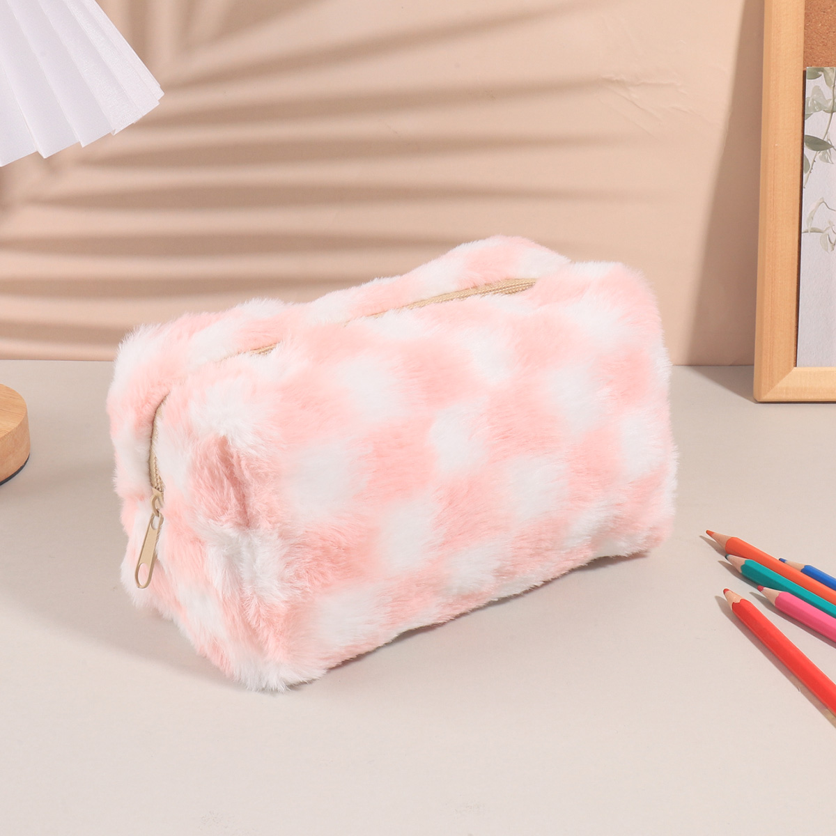 Aesthetic Large Pencil Case Pouch - مقلمة كورية مربعة أنيقة، حقيبة مدرسية