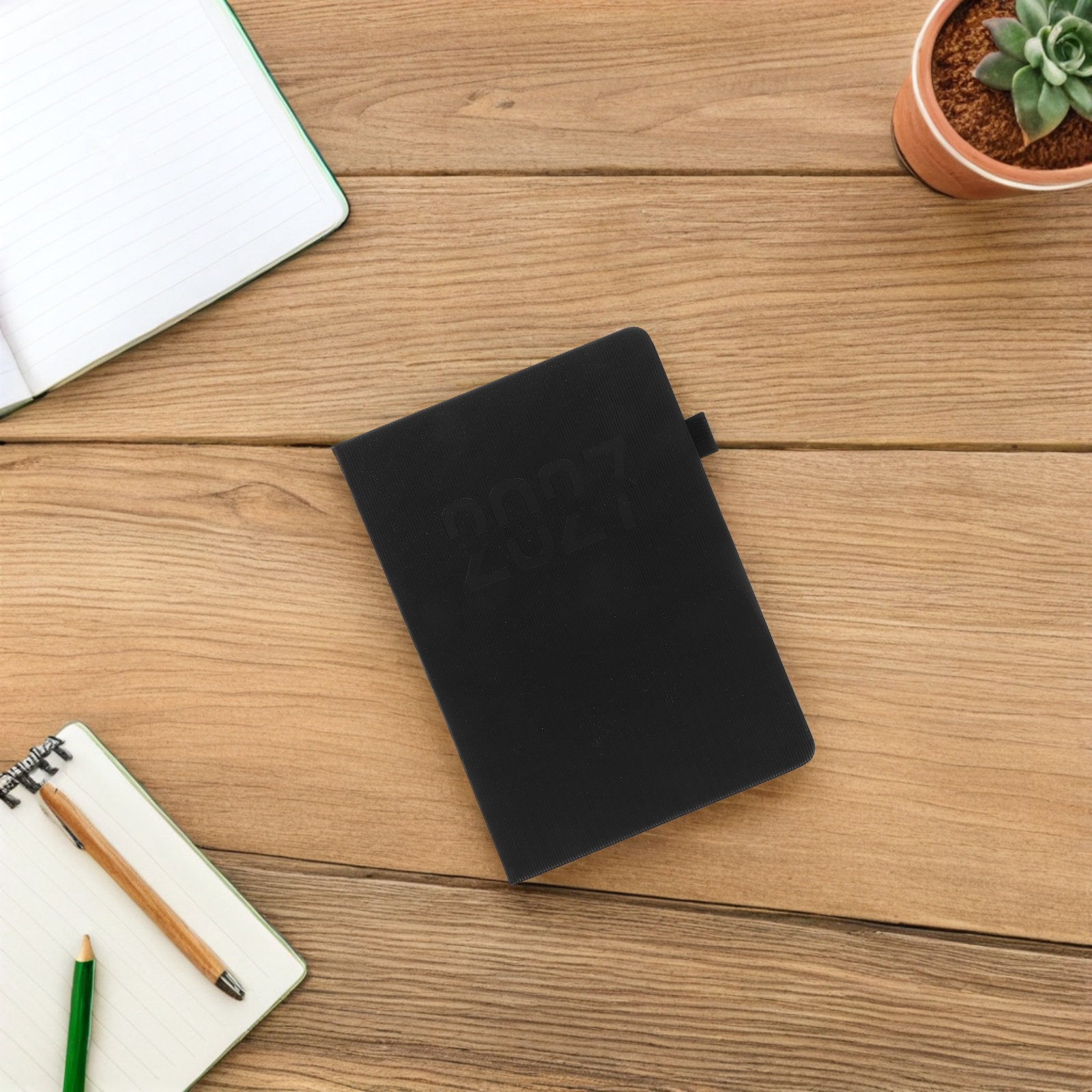 Spiral Bound Grid Notebook A5 - دفتر تخطيط أسبوعي بحجم A5 يحتوي