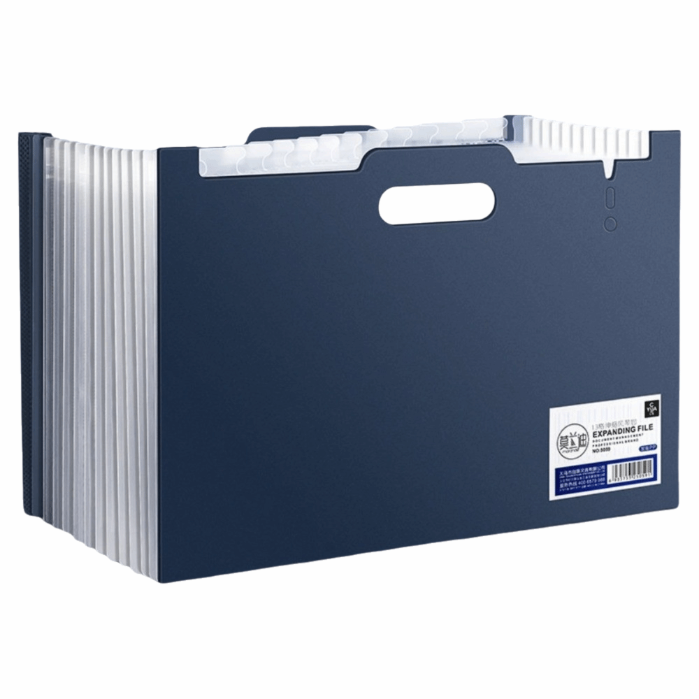 Expandable Accordion File Folder 13 Pockets - حافظة ملفات قابلة للتوسيع بـ 13