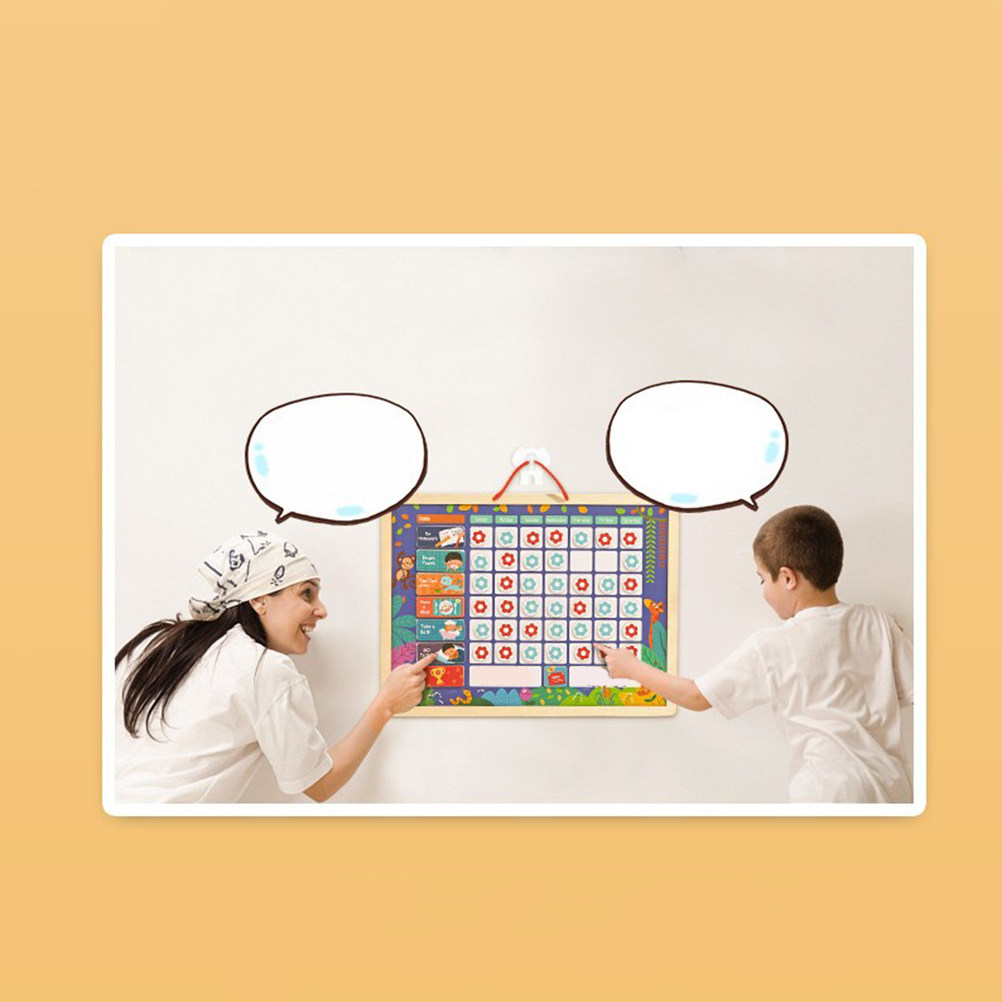Kids Magnetic Reward Chart Board - لوحة مسؤولية مغناطيسية تعليمية للأطفال، لوحة