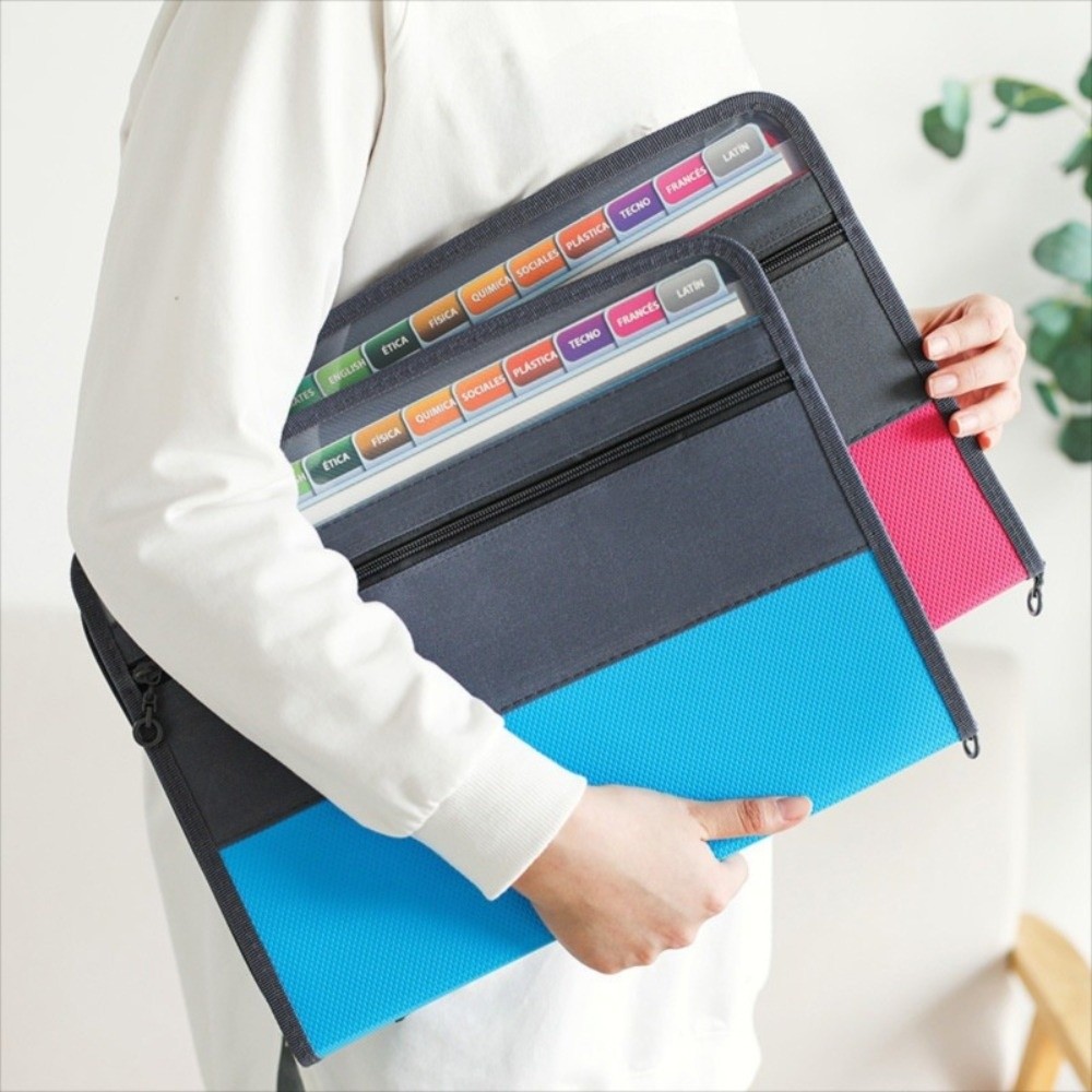 Expandable Accordion File Folder 13 Pockets - حافظة ملفات قابلة للتوسيع بـ 13