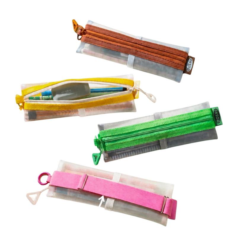 حقيبة أقلام شفافة من الشبك بسح - مراجعة Clear Mesh Pencil Pouch For Exam وسعره