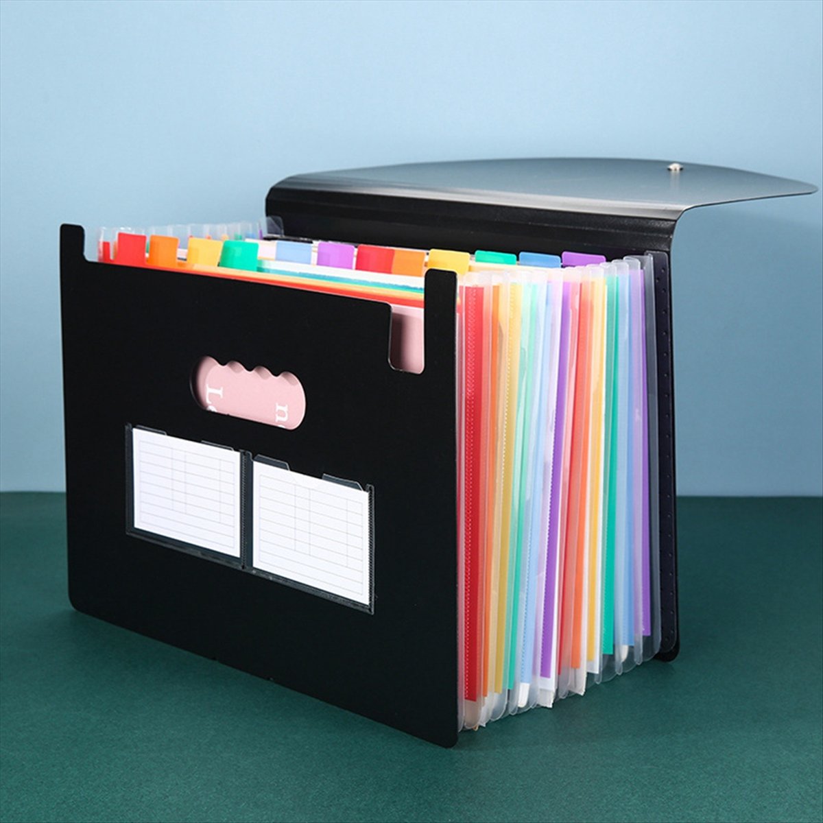 AT16 ملف قابل للتوسيع بـ 13 جي - مراجعة Expandable Accordion File Folder 13 Pockets وسعره