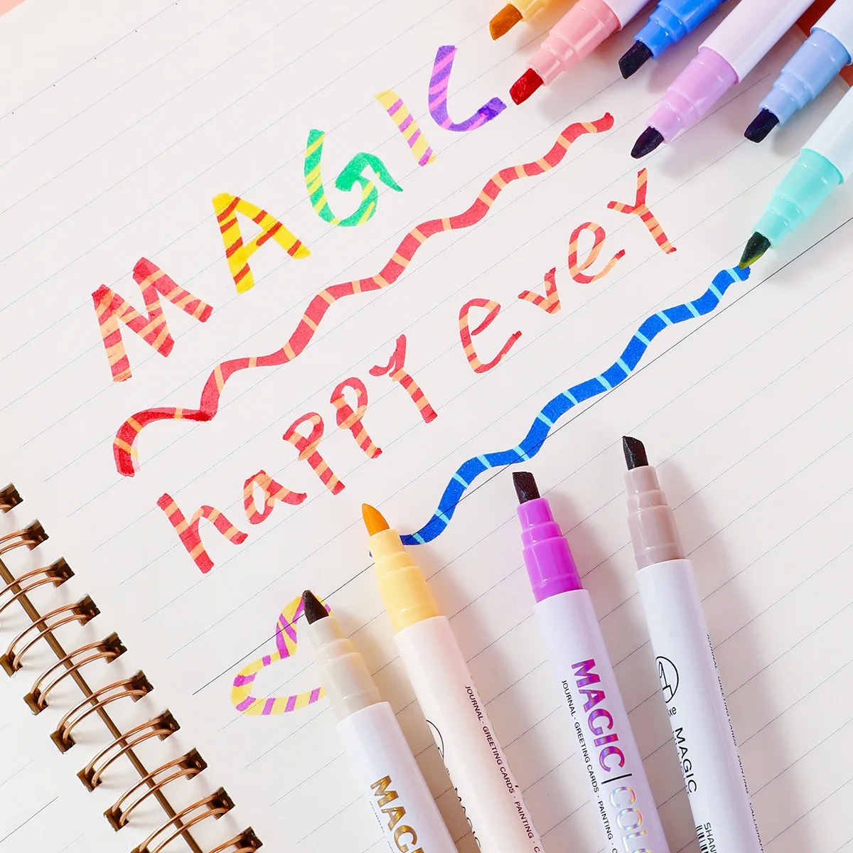 مجموعة أقلام تحديد سحرية مزدوج - مراجعة Pastel Highlighter Set Double Ended وسعره