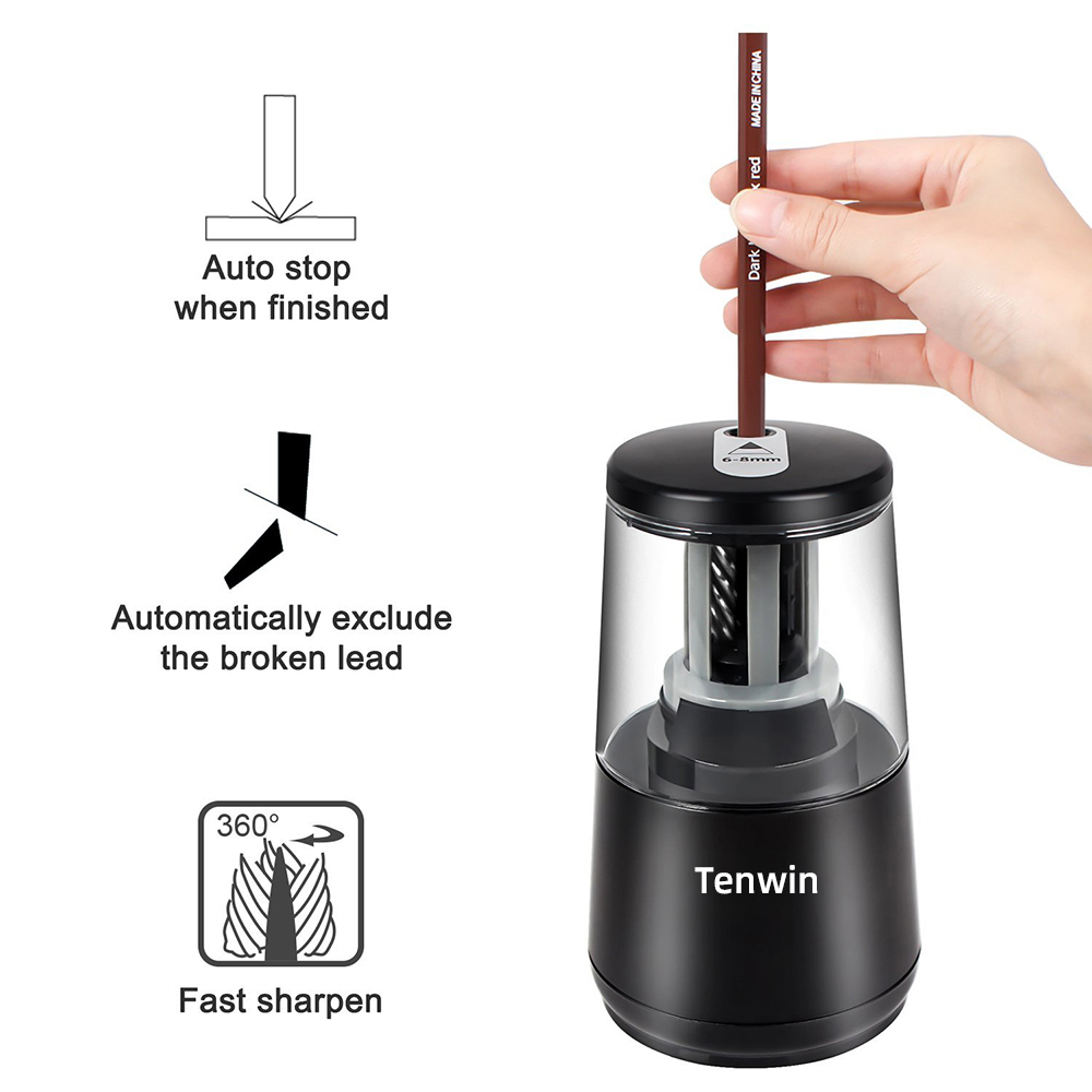 Tenwin-مبراة أقلام كهربائية أو - مراجعة Electric Pencil Sharpener Usb وسعره