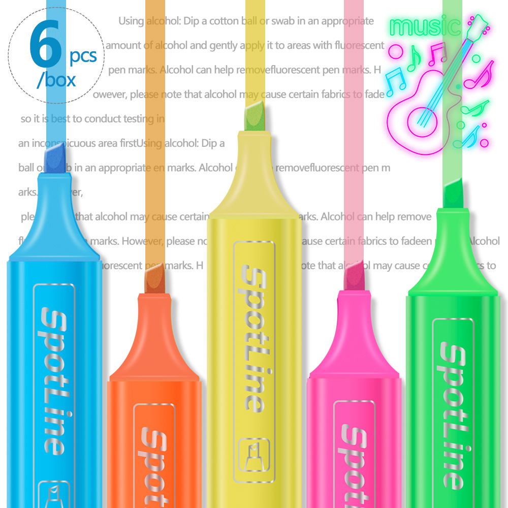 أقلام رسم فلوري ، علامات الباس - مراجعة Pastel Highlighter Set Double Ended وسعره