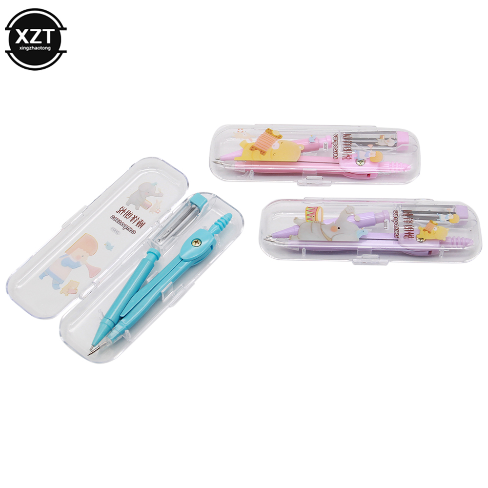 مدرسة البوصلة لطيف فتاة القرطا - مراجعة Math Geometry Set With Compass وسعره