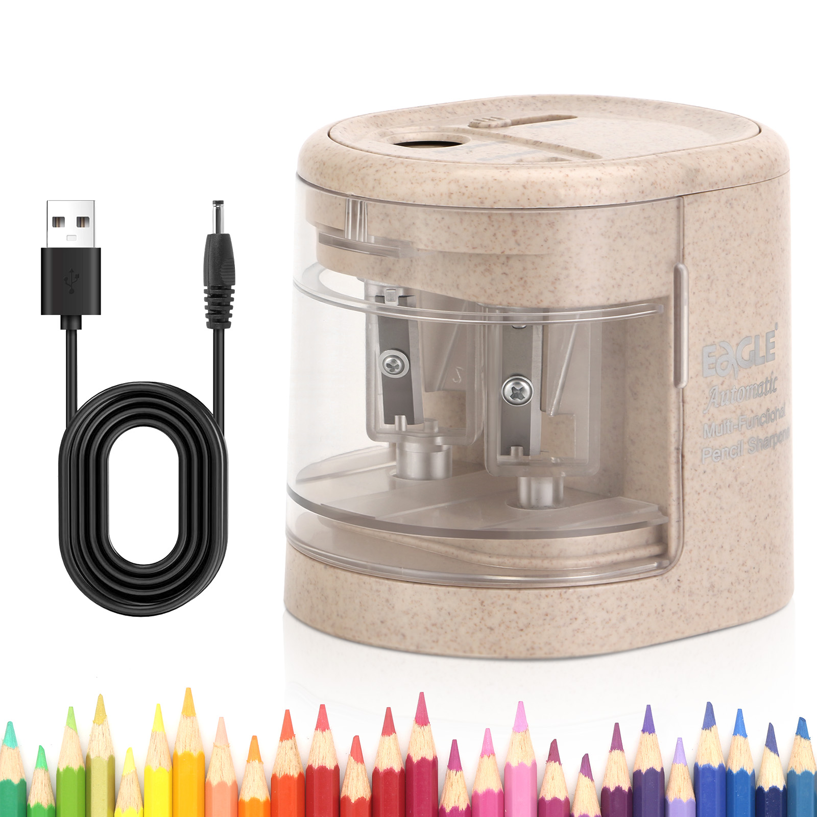 مبراة أقلام كهربائية أوتوماتيك - مراجعة Electric Pencil Sharpener Usb وسعره