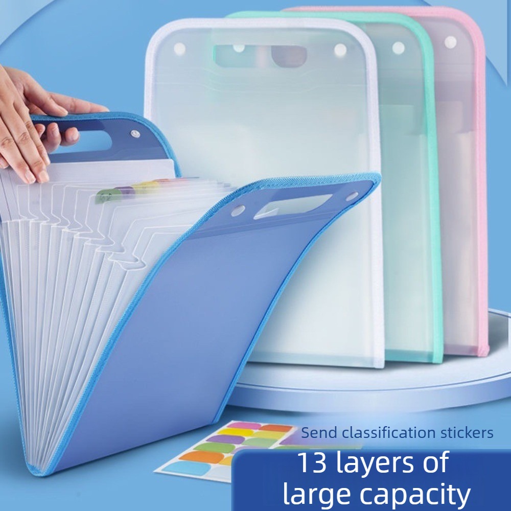 حافظة ملفات شفافة قابلة للتوسي - مراجعة Expandable Accordion File Folder 13 Pockets وسعره