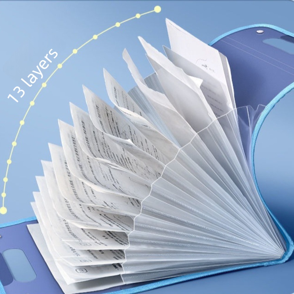 حافظة ملفات شفافة قابلة للتوسي - مراجعة Expandable Accordion File Folder 13 Pockets وسعره
