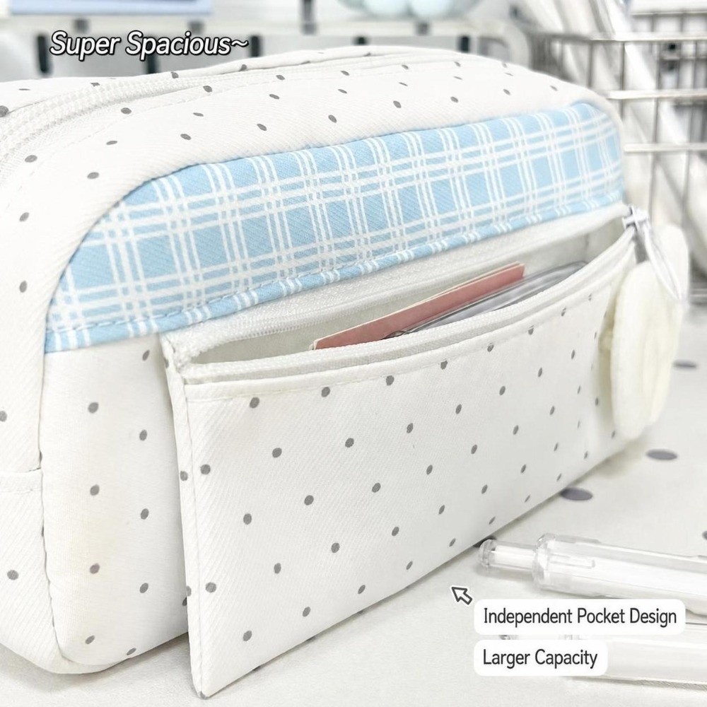 حقيبة أقلام رصاص أنيقة بنقشة ا - مراجعة Aesthetic Large Pencil Case Pouch وسعره