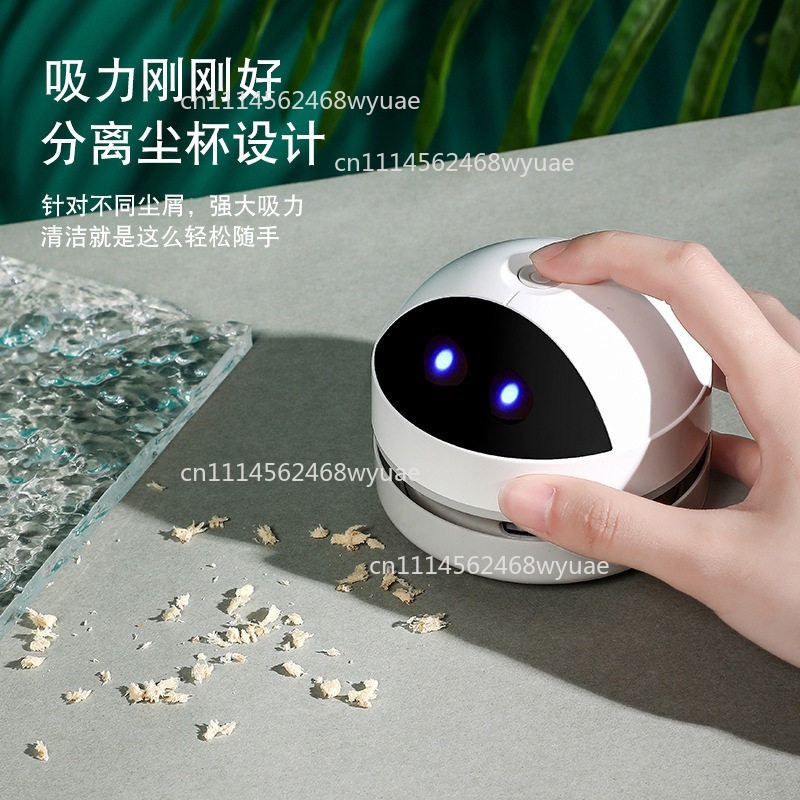 مكنسة كهربائية لاسلكية عالية ا - مراجعة Mini Desktop Vacuum Cleaner For Eraser Dust وسعره
