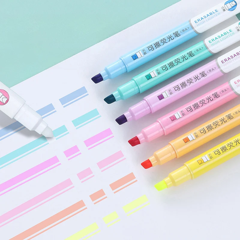 مجموعة أقلام تحديد قابلة للمسح - مراجعة Pastel Highlighter Set Double Ended وسعره