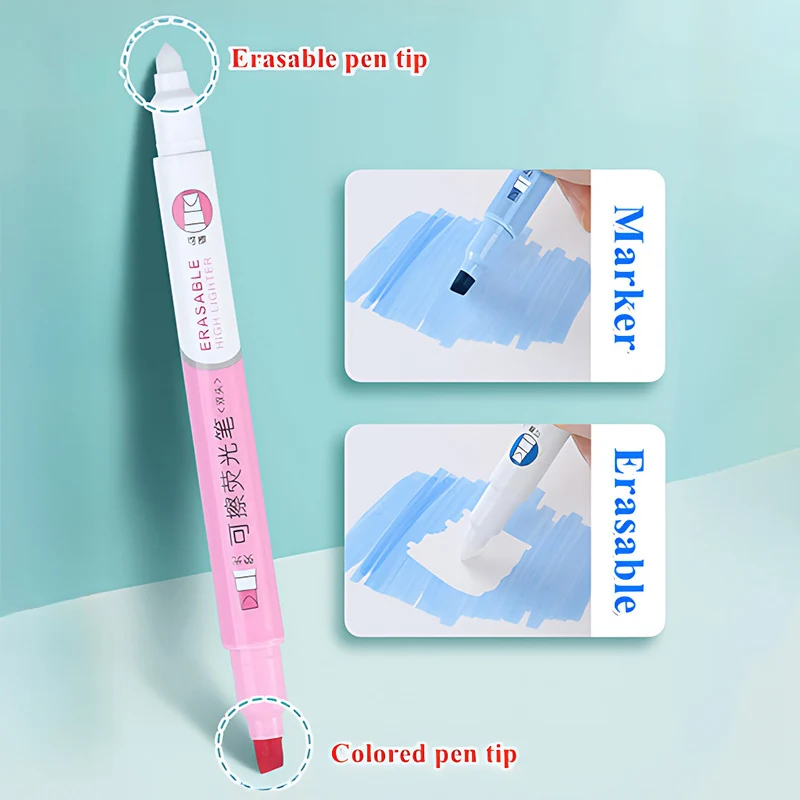 مجموعة أقلام تحديد قابلة للمسح - مراجعة Pastel Highlighter Set Double Ended وسعره