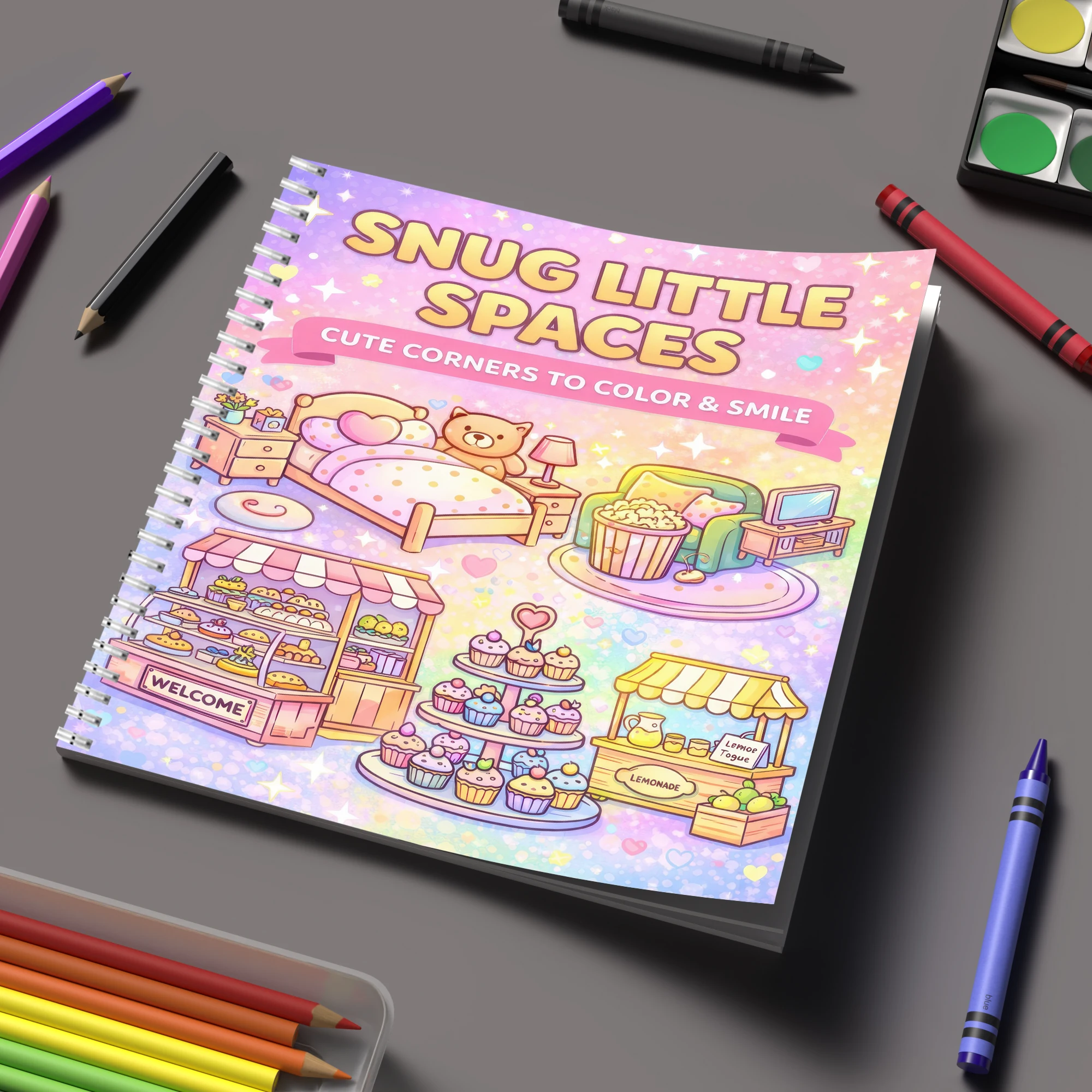 كتاب تلوين للبالغين بتصميم الم - مراجعة School Supplies وسعره