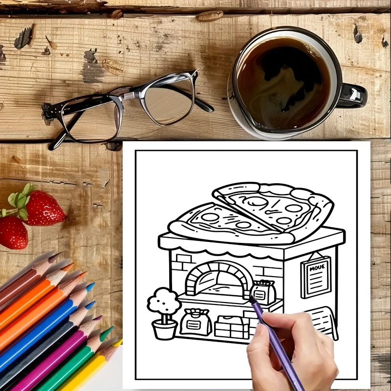 كتاب تلوين للبالغين بتصميم الم - مراجعة School Supplies وسعره
