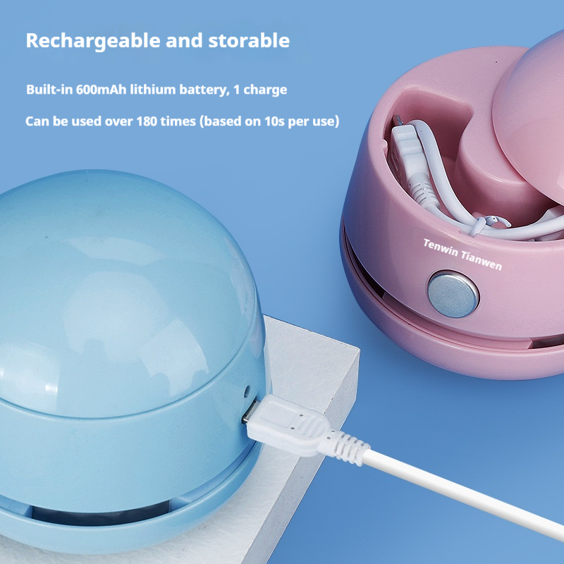 مكنسة كهربائية صغيرة محمولة من - مراجعة Mini Desktop Vacuum Cleaner For Eraser Dust وسعره