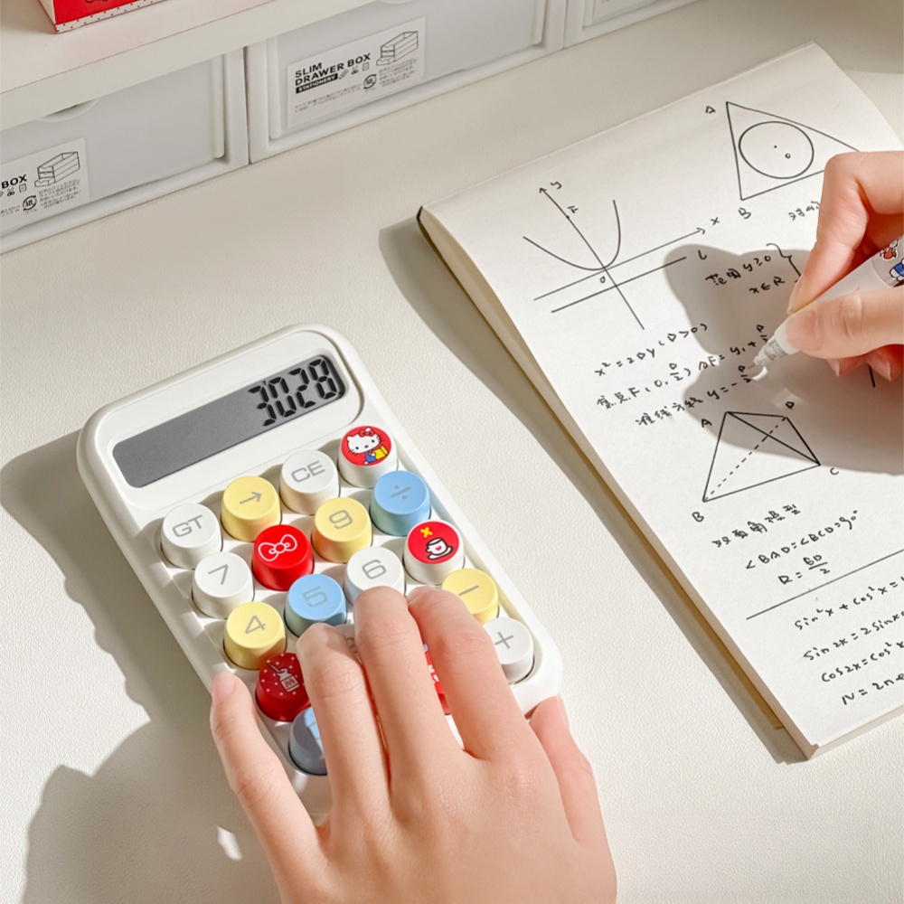1 قطعة آلة حاسبة هالو كيتي لطي - مراجعة Scientific Calculator For Secondary School وسعره