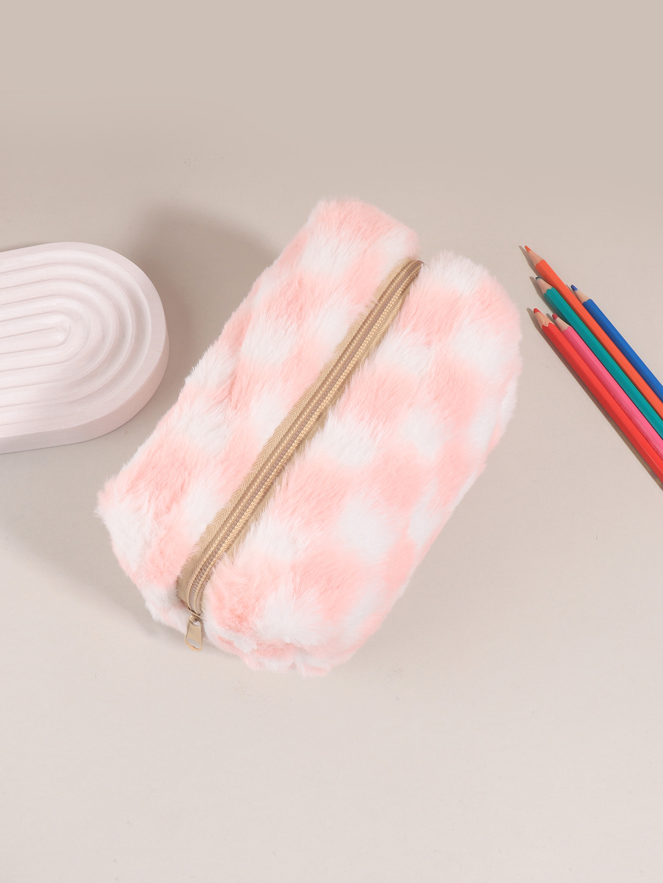 مقلمة كورية مربعة أنيقة، حقيبة - مراجعة Aesthetic Large Pencil Case Pouch وسعره