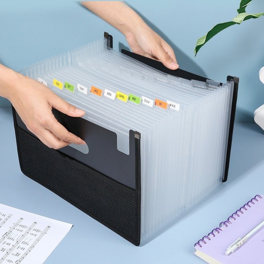صندوق ملفات متعدد الاستخدامات  - مراجعة Expandable Accordion File Folder 13 Pockets وسعره