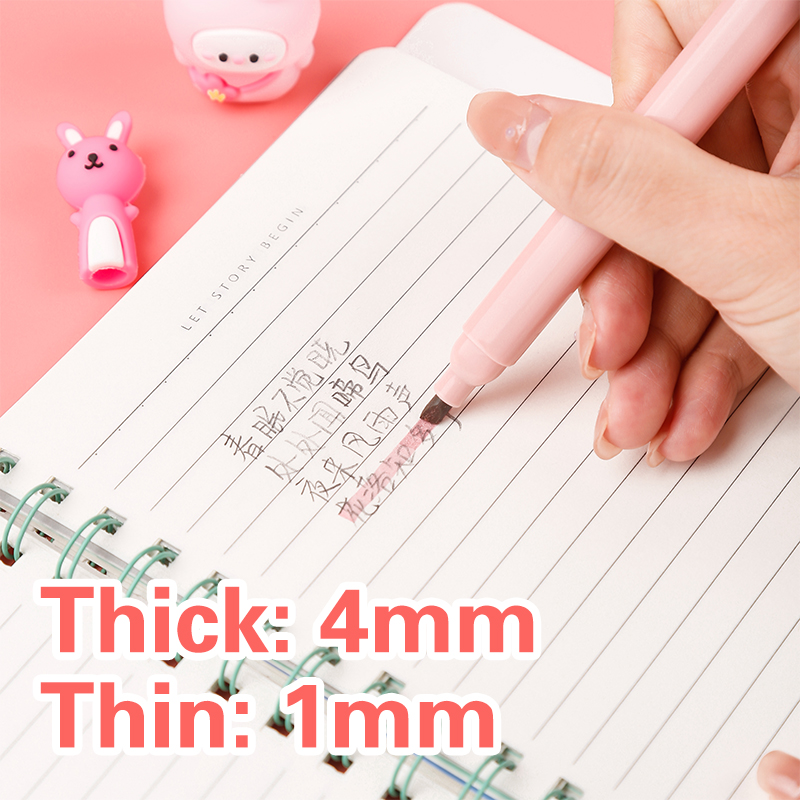 6 قطعة/الحزمة Kawaii القط مخلب - مراجعة Pastel Highlighter Set Double Ended وسعره