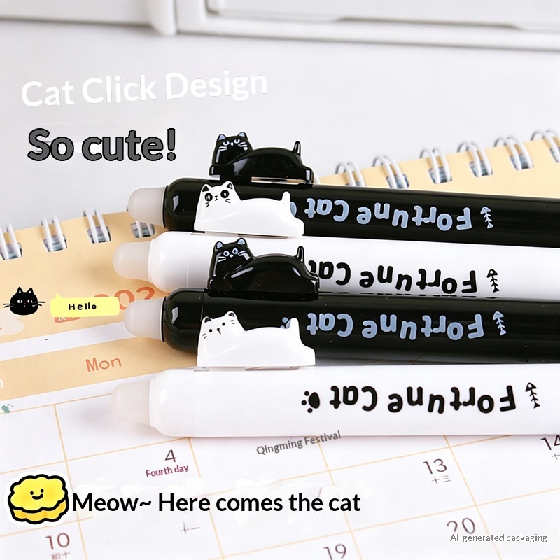 4 أقلام جل قابلة للمسح بتصميم  - مراجعة Retractable Eraser Pen Click وسعره