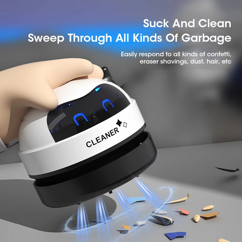 مكنسة كهربائية صغيرة محمولة قا - مراجعة Mini Desktop Vacuum Cleaner For Eraser Dust وسعره