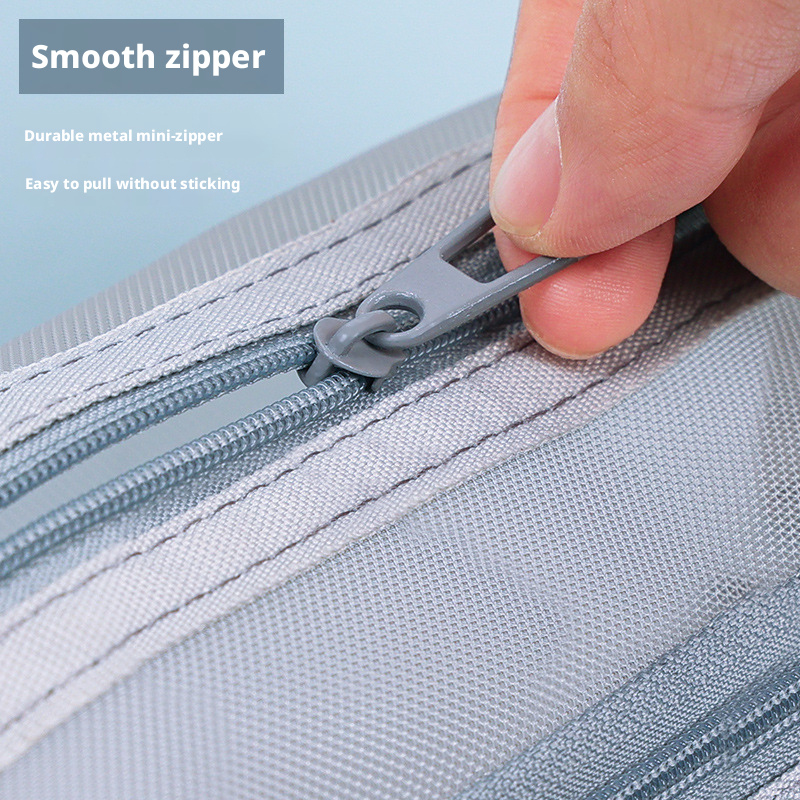 حقيبة أقلام شبكية شفافة مزدوجة - مراجعة Clear Mesh Pencil Pouch For Exam وسعره