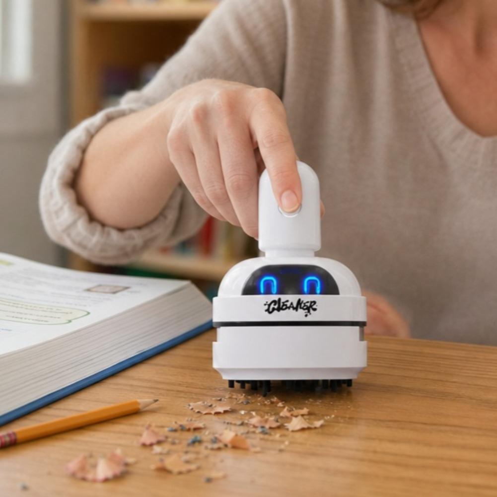 مكنسة كهربائية صغيرة هادئة للم - مراجعة Mini Desktop Vacuum Cleaner For Eraser Dust وسعره