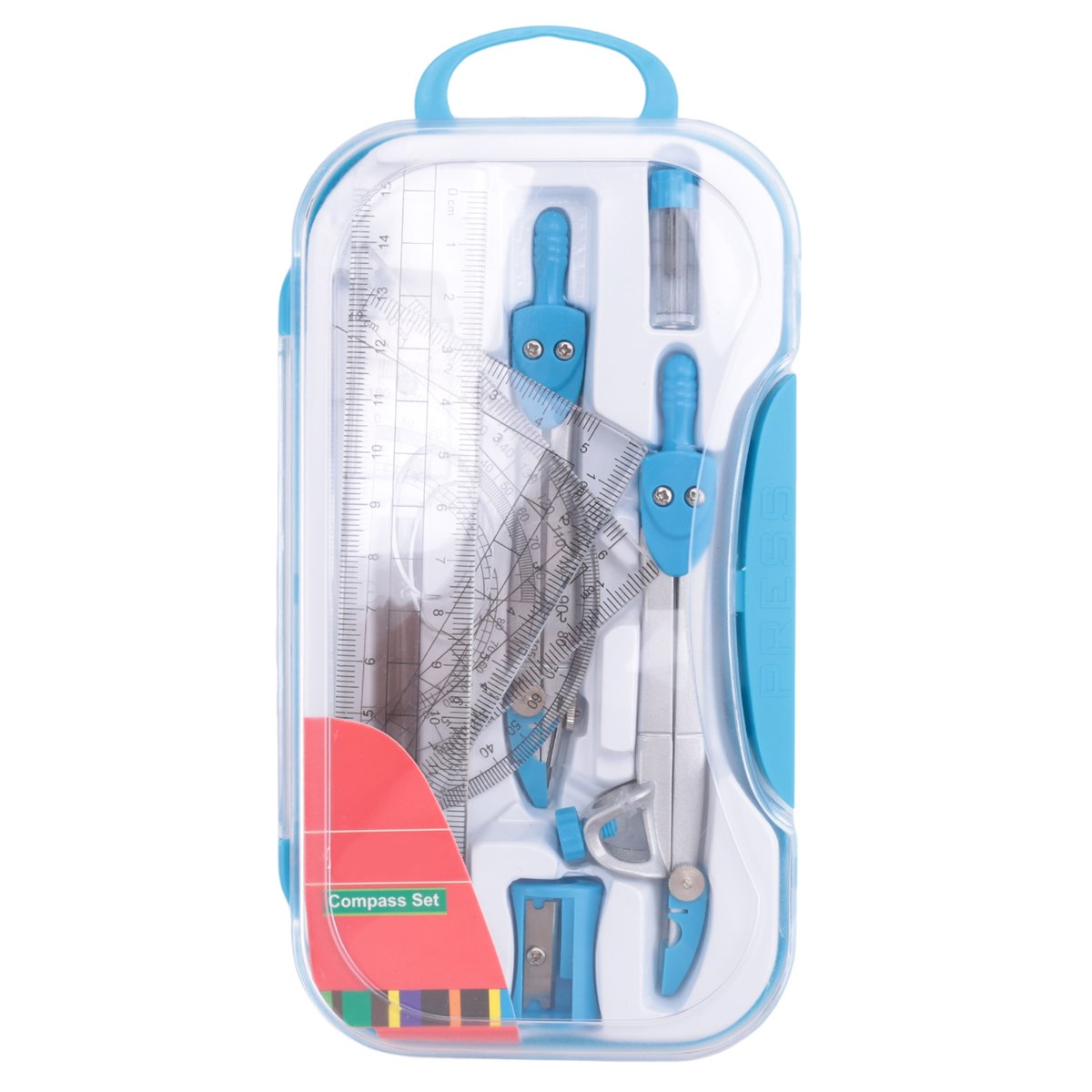 طقم أدوات هندسية من MALL مكون  - مراجعة Math Geometry Set With Compass وسعره