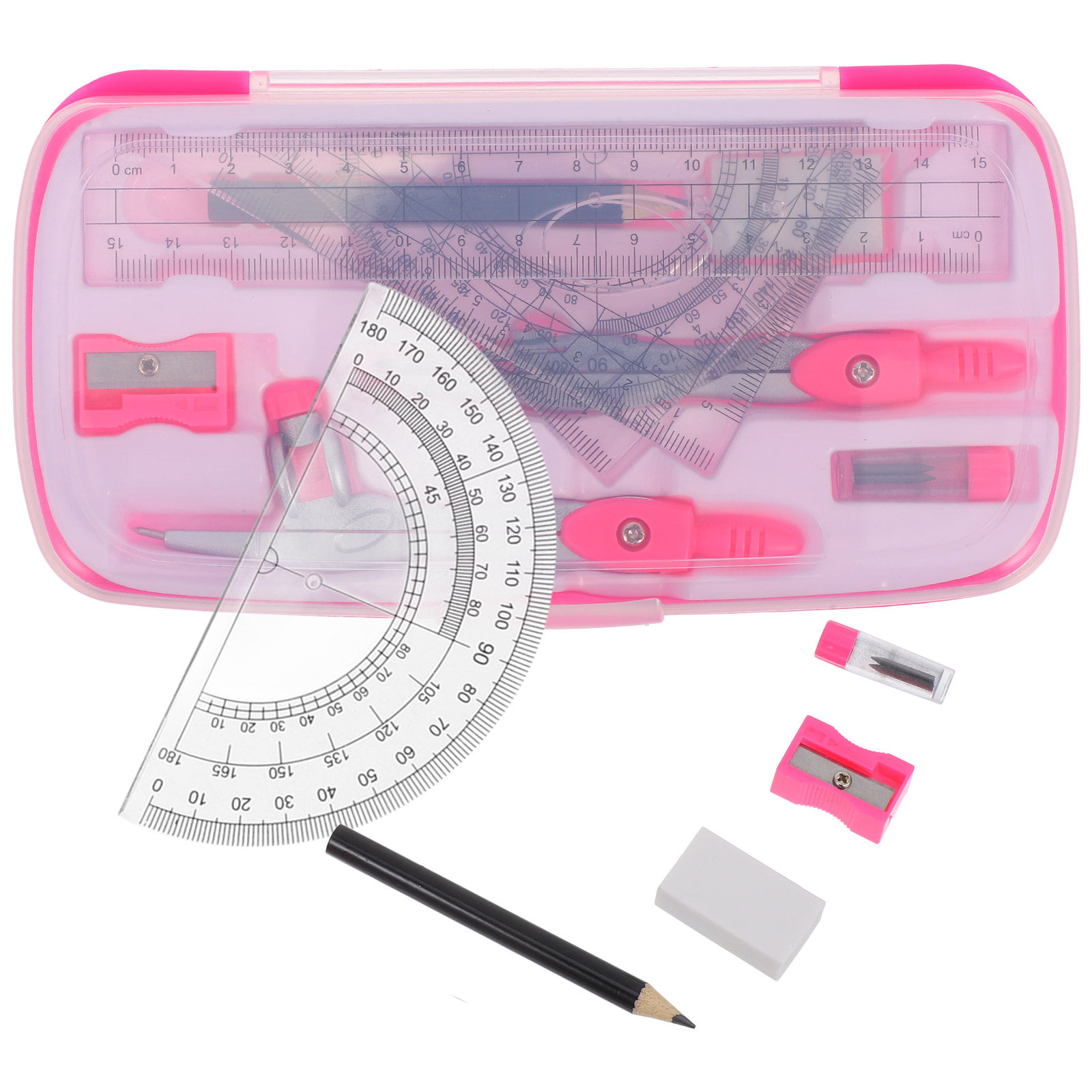 مجموعة أدوات هندسية محمولة خفي - مراجعة Math Geometry Set With Compass وسعره