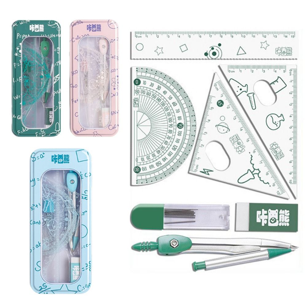 طقم أدوات هندسية متعددة الوظائ - مراجعة Math Geometry Set With Compass وسعره