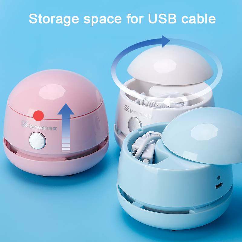 Tenwin-مكنسة كهربائية صغيرة لل - مراجعة Mini Desktop Vacuum Cleaner For Eraser Dust وسعره