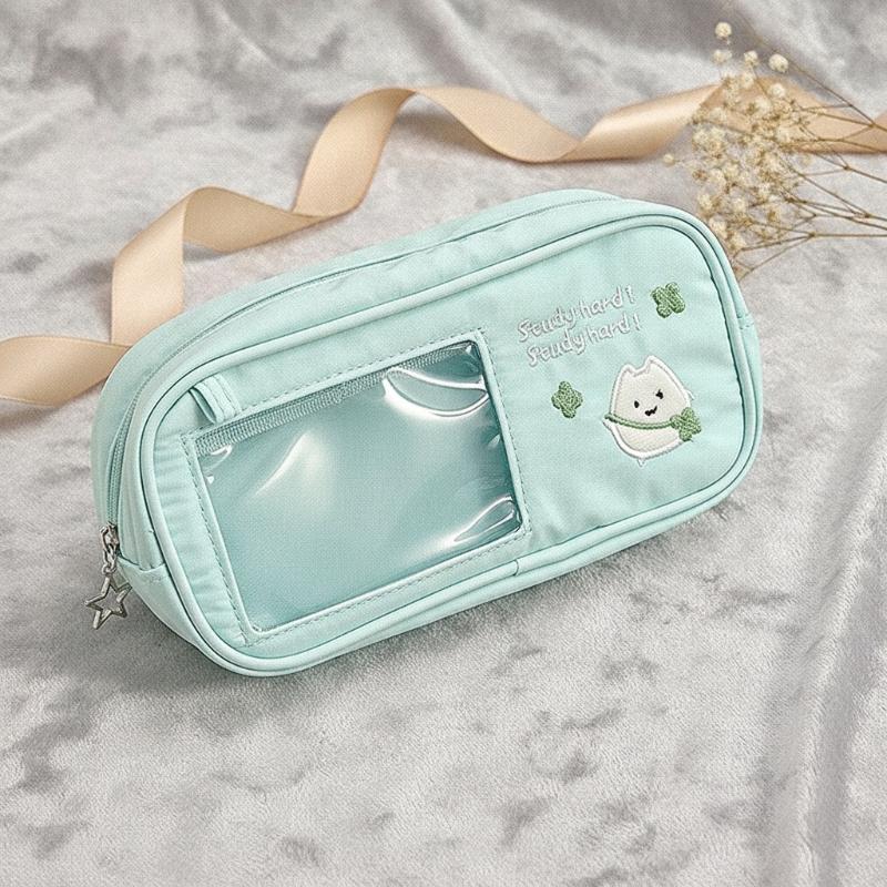 حقيبة أقلام رصاص لطيفة وواسعة: - مراجعة Aesthetic Large Pencil Case Pouch وسعره