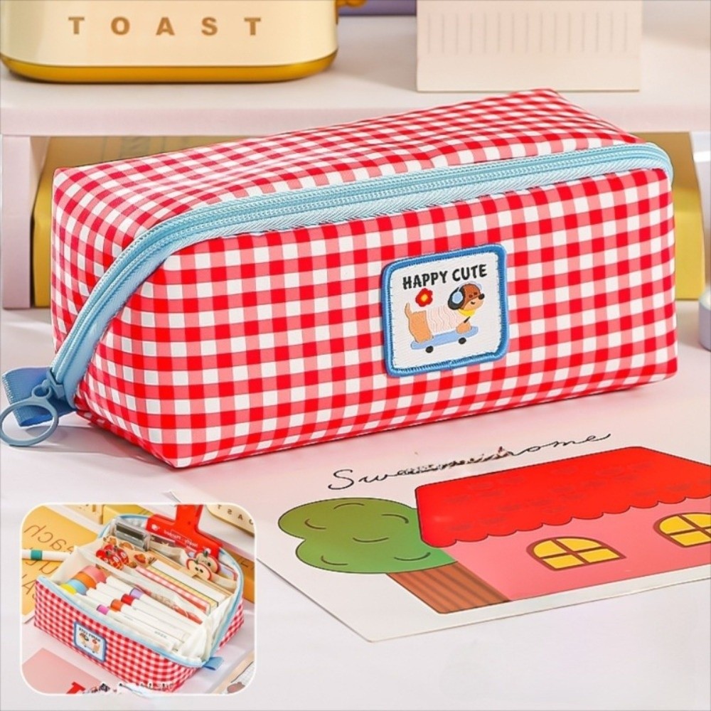 حقيبة أقلام رصاص بتصميم كوري،  - مراجعة Aesthetic Large Pencil Case Pouch وسعره