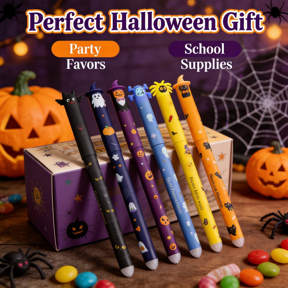 1-6 قطع من أقلام الجل القابلة  - مراجعة Retractable Eraser Pen Click وسعره