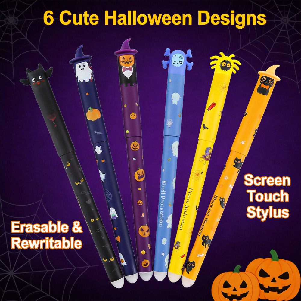 1-6 قطع من أقلام الجل القابلة  - مراجعة Retractable Eraser Pen Click وسعره