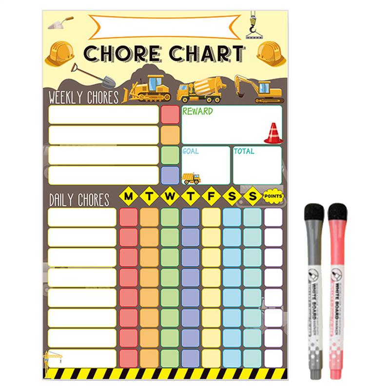 مخطط المهام المغناطيسي جدول مر - مراجعة Kids Magnetic Reward Chart Board وسعره