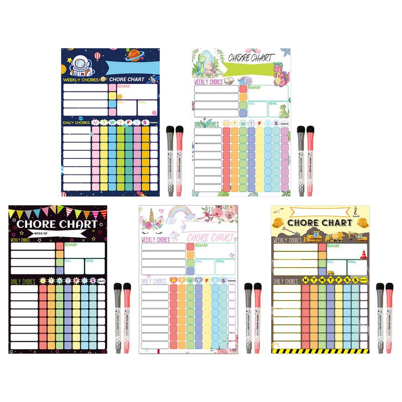 مخطط المهام المغناطيسي جدول مر - مراجعة Kids Magnetic Reward Chart Board وسعره
