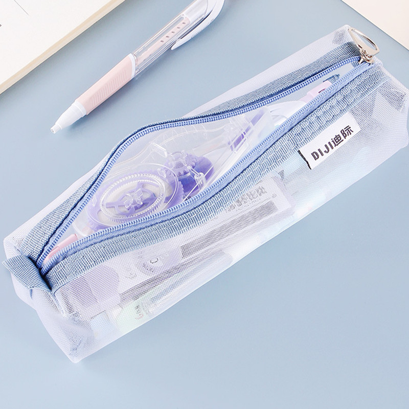 حقيبة أقلام شفافة من النايلون  - مراجعة Clear Mesh Pencil Pouch For Exam وسعره