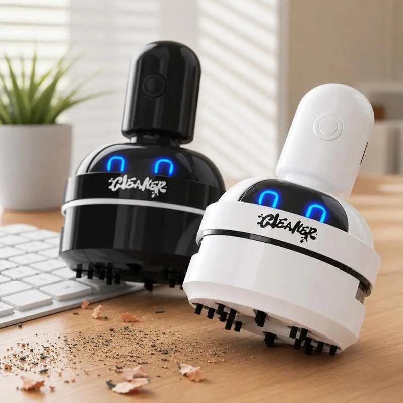 مكنسة كهربائية صغيرة محمولة عل - مراجعة Mini Desktop Vacuum Cleaner For Eraser Dust وسعره