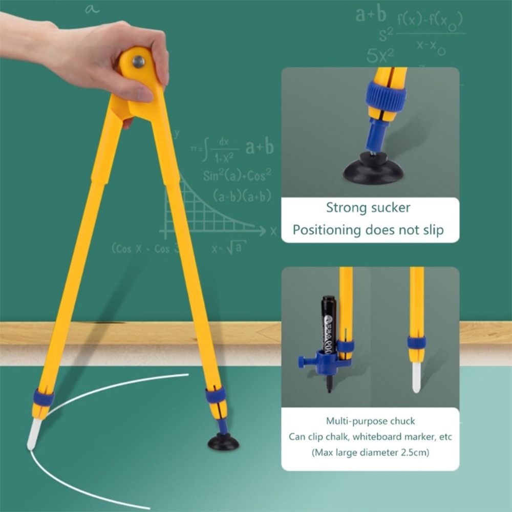 مسطرة مثلثة كبيرة متينة متعددة - مراجعة Math Geometry Set With Compass وسعره