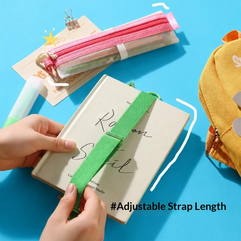 حقيبة أقلام شفافة من الشبك بسح - مراجعة Clear Mesh Pencil Pouch For Exam وسعره