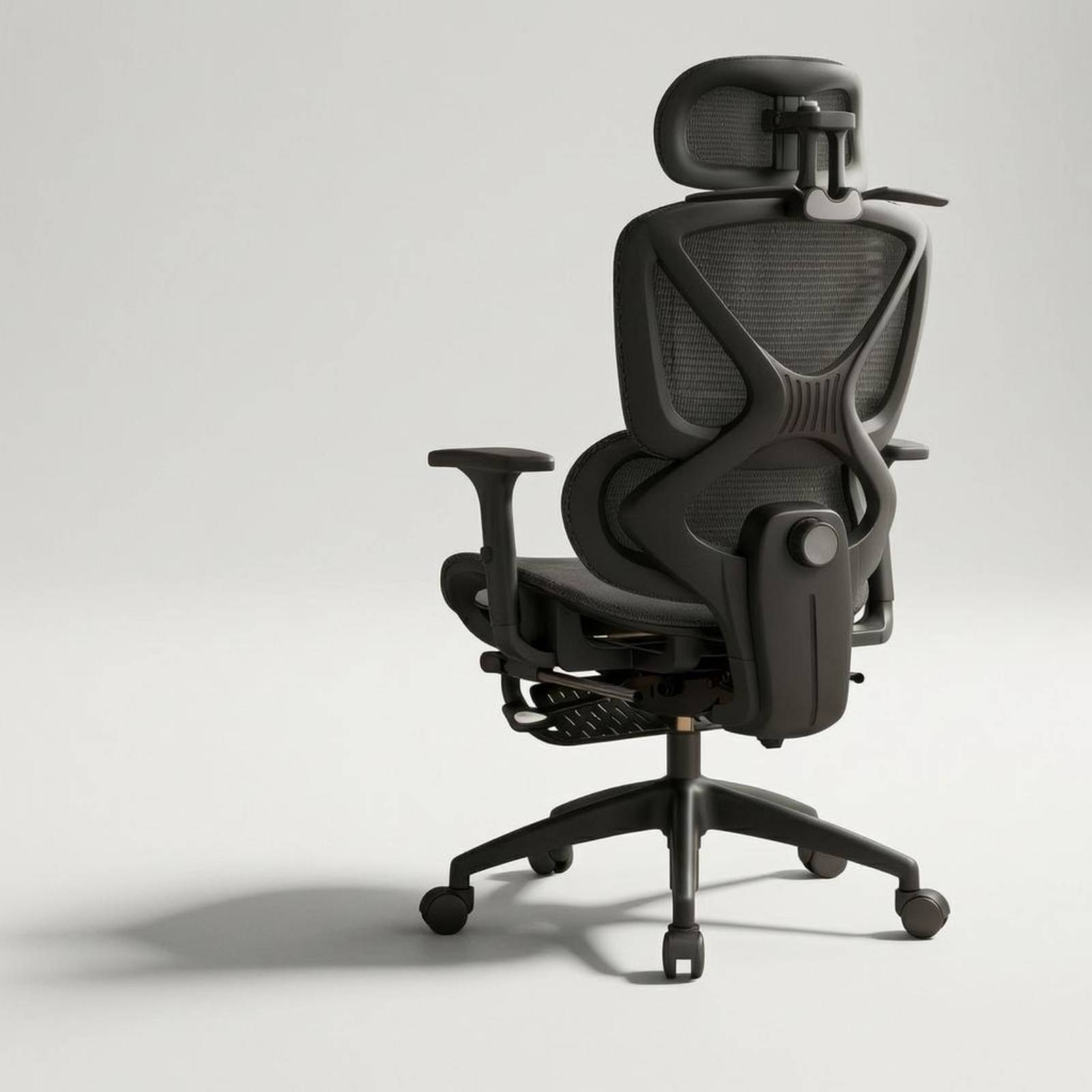 كرسي دوار بظهر عالٍ مع مساند ذ - مراجعة Office Furniture وسعره