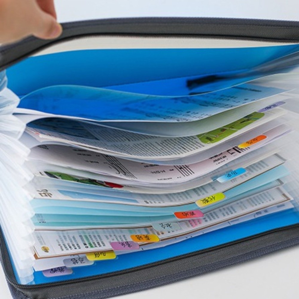حافظة ملفات قابلة للتوسيع بـ 1 - مراجعة Expandable Accordion File Folder 13 Pockets وسعره