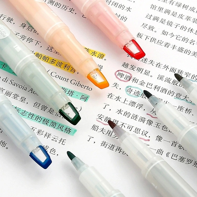 مجموعة أقلام تحديد مزدوجة الرأ - مراجعة Pastel Highlighter Set Double Ended وسعره