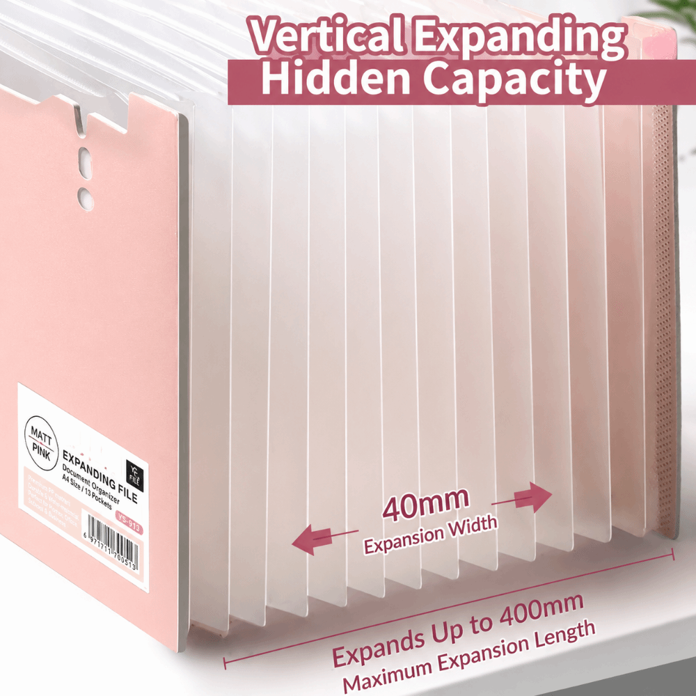 حافظة ملفات قابلة للتوسيع بـ 1 - مراجعة Expandable Accordion File Folder 13 Pockets وسعره
