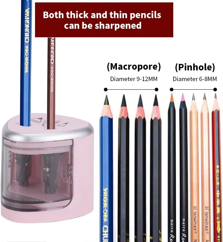 Tenwin جديد اثنين حفرة الكهربا - مراجعة Electric Pencil Sharpener Usb وسعره